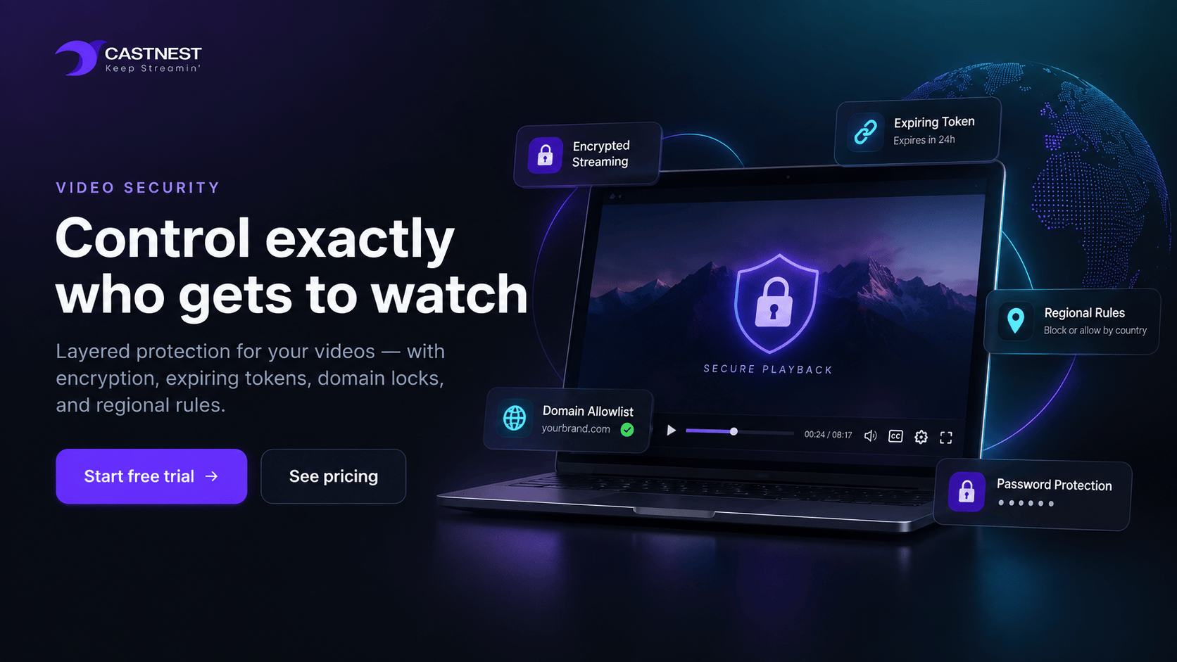 CastNest video security preview